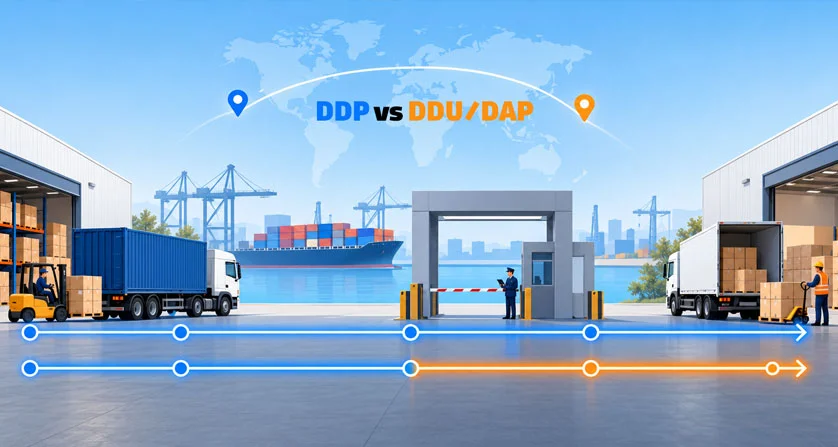 DDP and DDU/DAP international shipping responsibilities